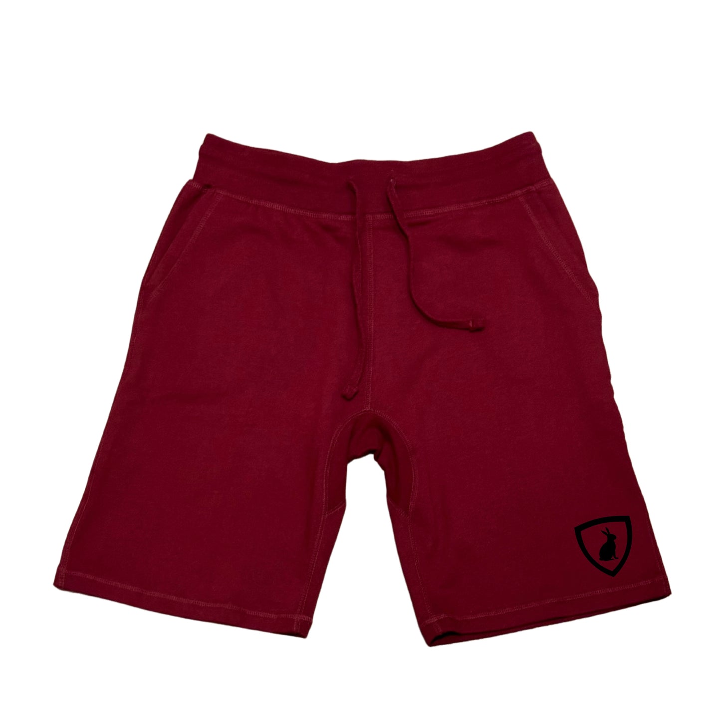 Peridot Shorts (Burgundy w/ Black Logo)