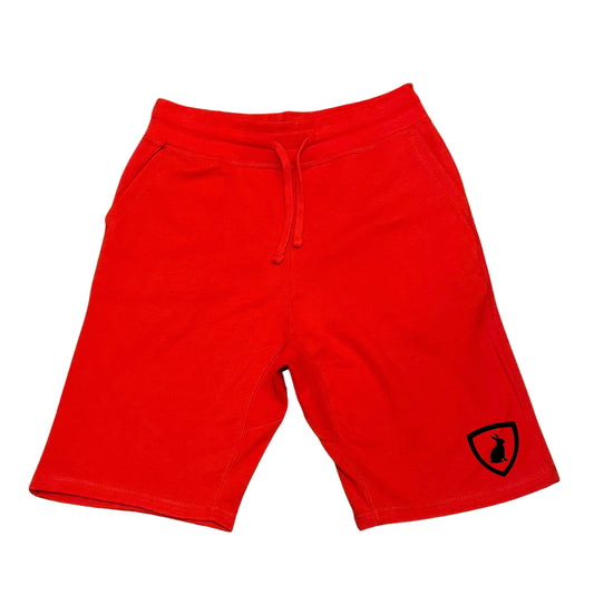 Peridot Shorts (Red w/ Black Logo)